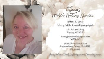 Teffany Jones Notary Public and Loan Signing Agent