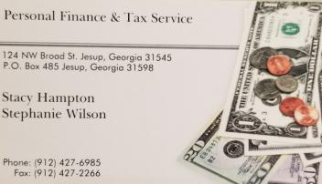 Personal Finance & Tax Service
